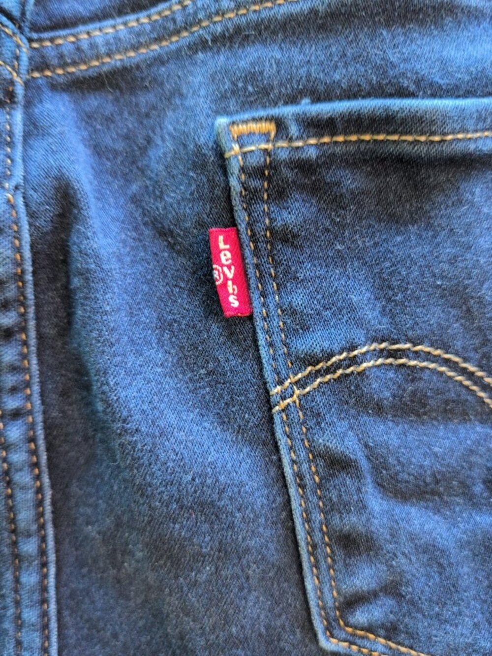 Levi's 720 High Rise Super Skinny Pants Women's 22W Blue Jeans Solid Button Fly - Picture 9 of 12